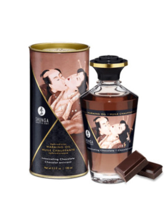 Huile chauffante chocolat comestible 100ml 